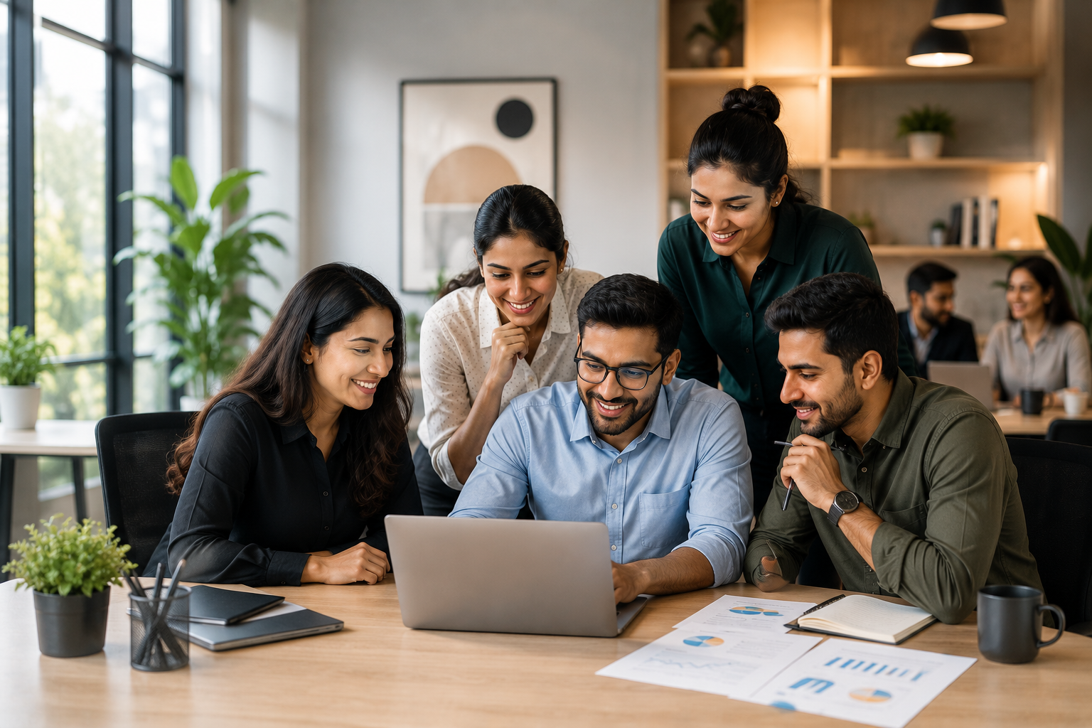 HighRox consultants collaborating with a client team